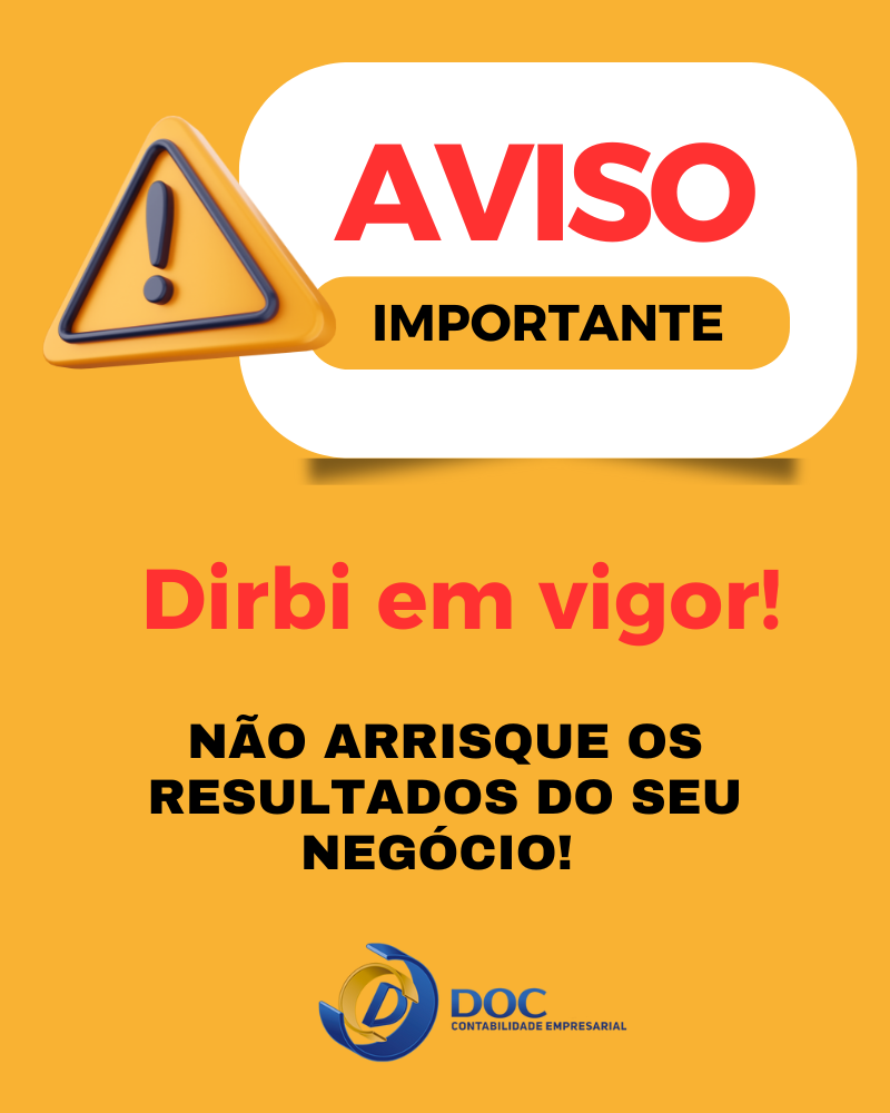 Doc Contabilidade Alerta Dirbi Em Vigor N O Arrisque Os Resultados Do