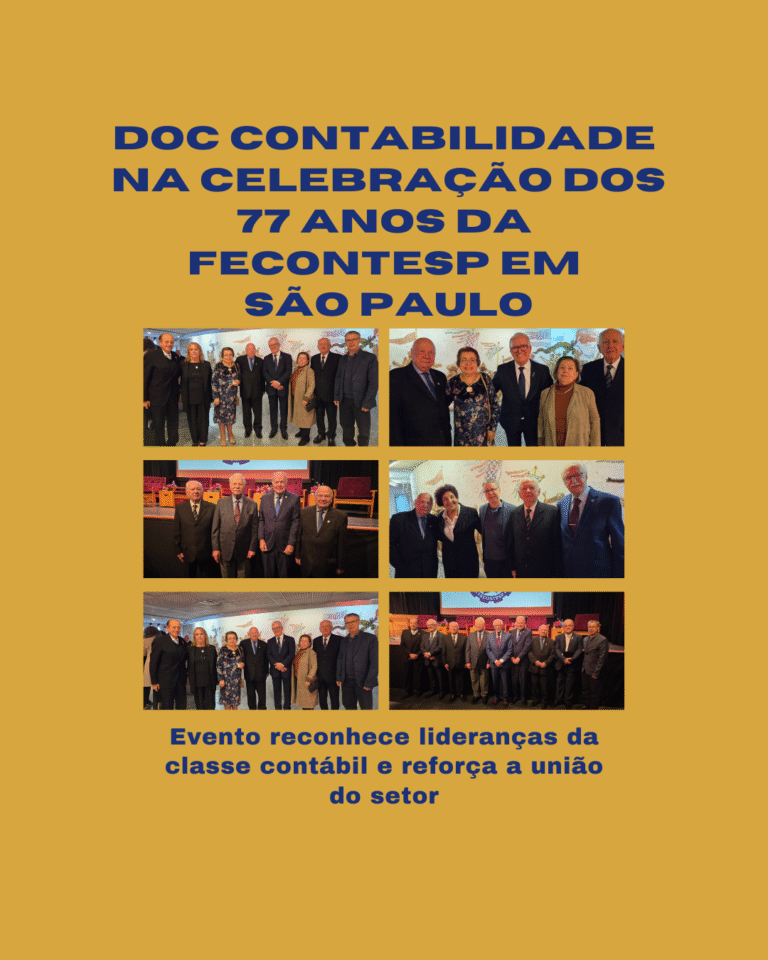 DOC Contabilidade na celebração dos 77 anos da Fecontesp em São Paulo