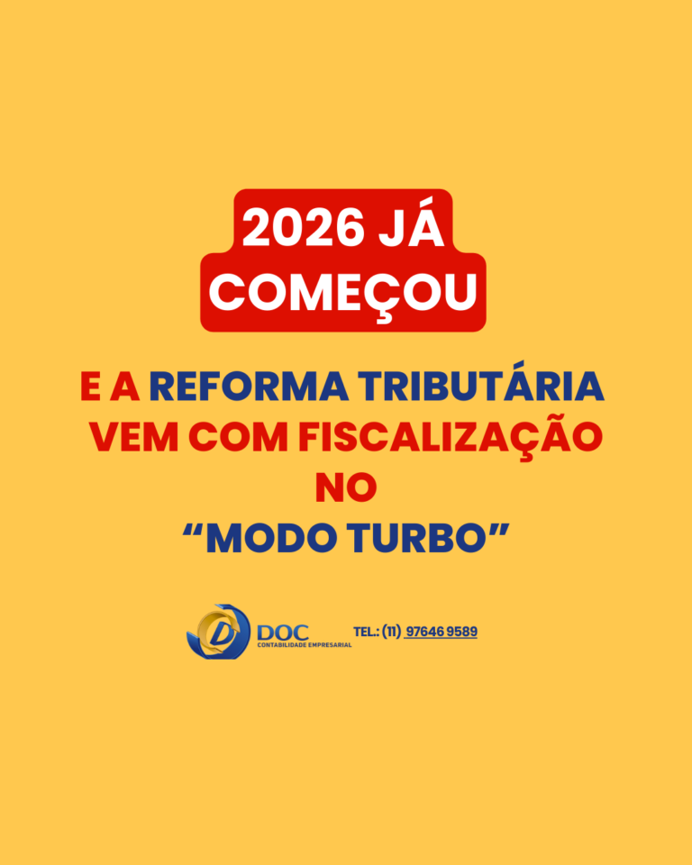 DOC Alerta: 2026 começa quente para os empreendedores, com a tributação sobre o consumo