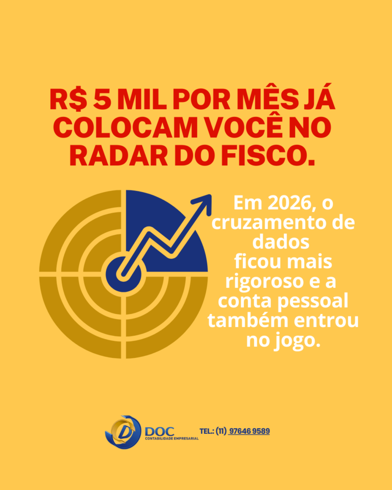 E-Financeira 2026: DOC explica o que muda na fiscalização e os impactos em seu bolso?