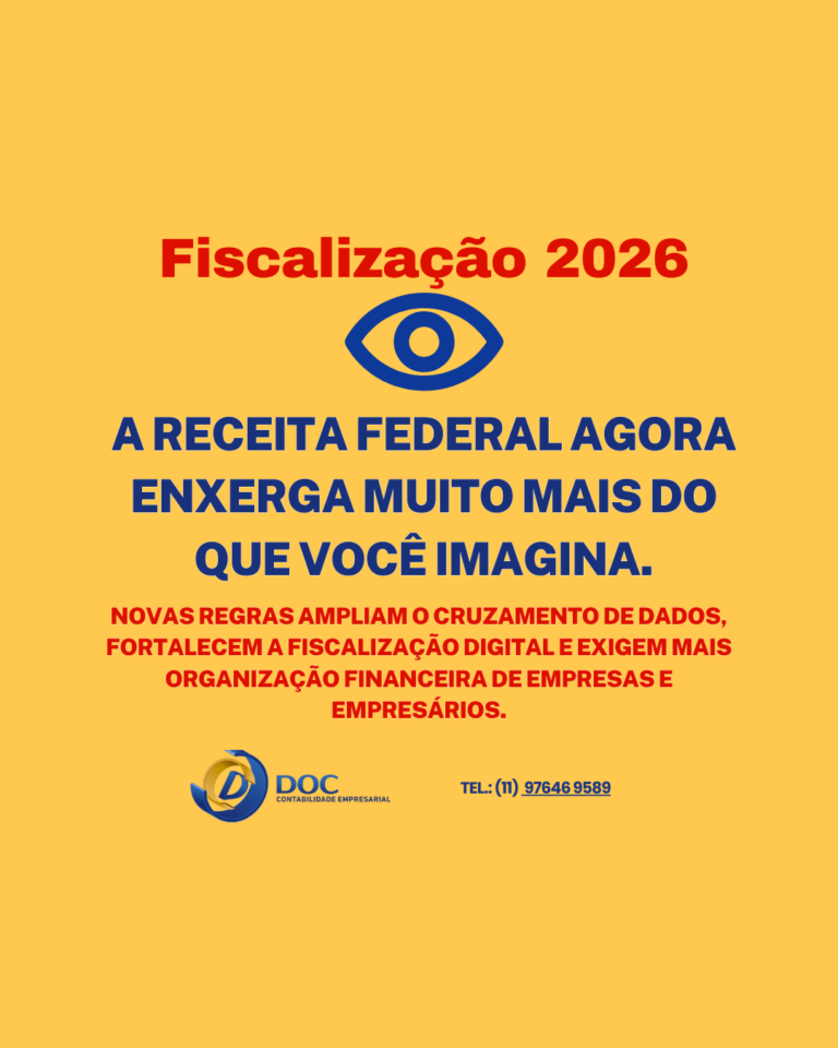 Fiscalização 2026: a Receita agora enxerga muito mais do que você imagina.