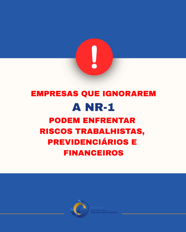 Faltam 7 dias: empresas que ignorarem a NR-1 podem enfrentar riscos trabalhistas, previdenciários e financeiros