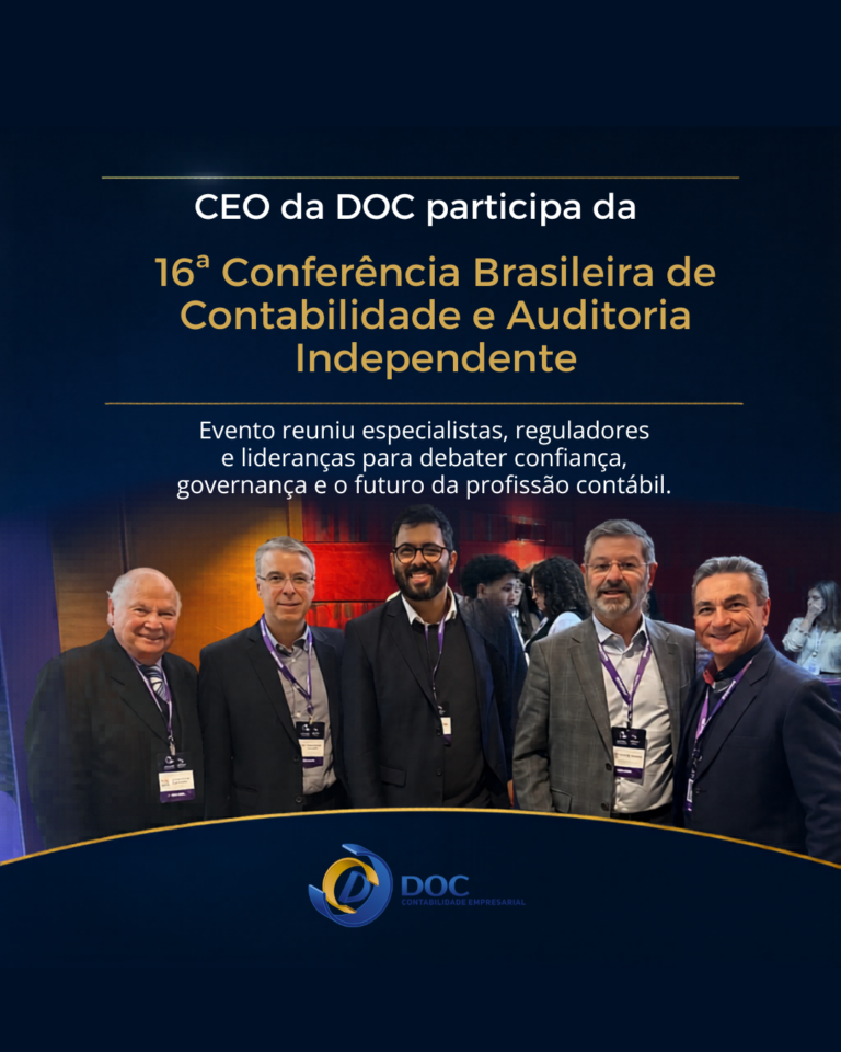CEO da DOC Contabilidade participa da 16ª Conferência Brasileira de Contabilidade e Auditoria Independente promovida pelo Ibracon