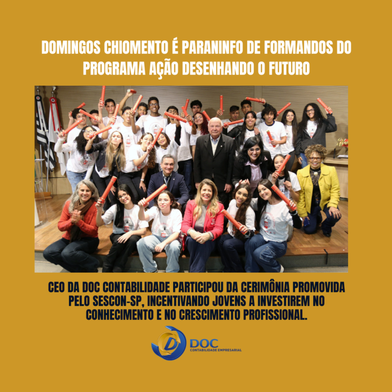 Chiomento paraninfa formatura no Sescon-SP